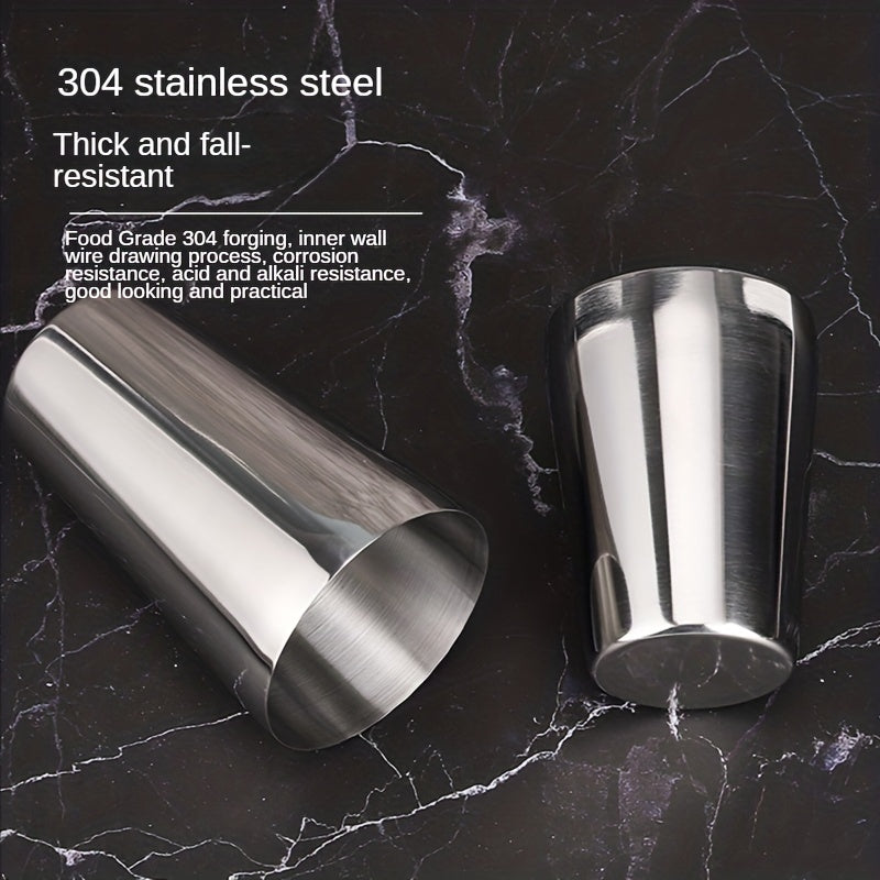 4pcs Stainless Steel Cocktail Shaker Ounce Cup