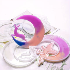 Silicone Moon Cat Fawn Angel Unicorn Molds for Resin