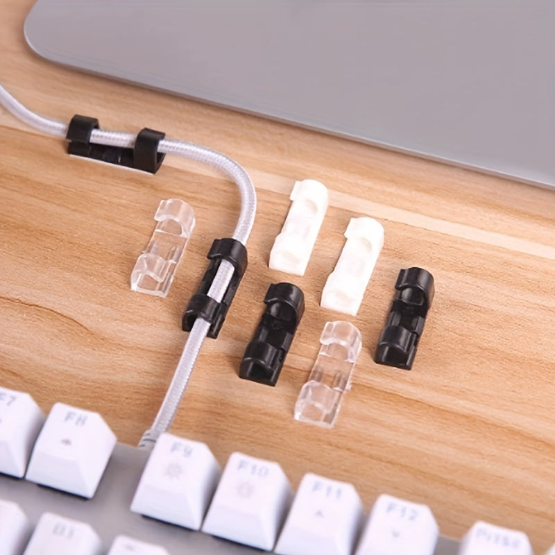 20pcs Cable Clips Self Adhesive Nail Wire Organizer Wall Sticker