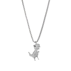 Men's Funky Dinosaur Pendant Necklace Street Hip-hop Chain Jewelry