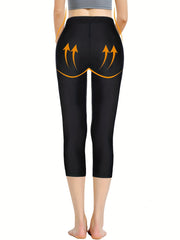 High Waist Capris Pants Tummy Control Butt Lifting Slim Underwear