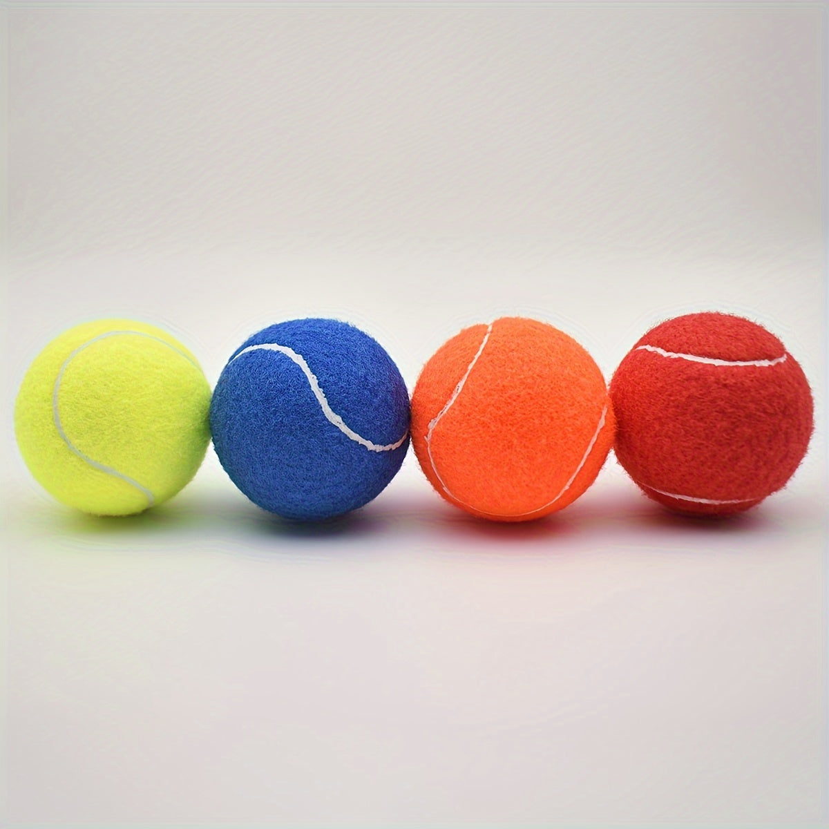 4pcs Colorful Tennis Balls High Elasticity Durable for Beginner Training