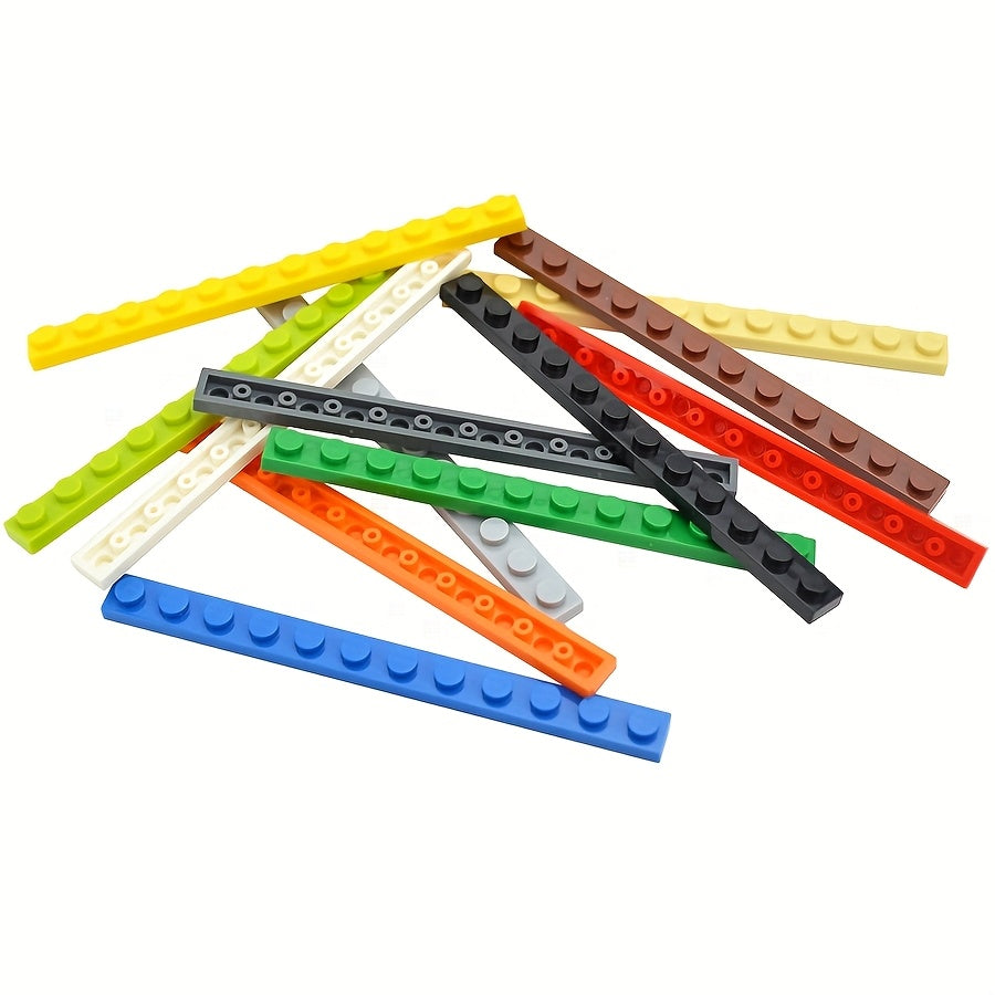 20pcs Thin Classic Bricks Plate 1 X 12 Dot Building Blocks MOC Educa