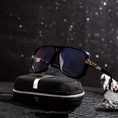 Men's Square Frame Sunglasses Steampunk UV Protection