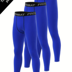Men's 3pcs Compression Leggings for Outdoor Sports
