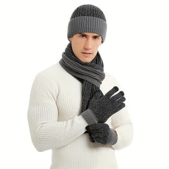 Winter Sports Three Piece Set - Gloves, Scarf, Hat