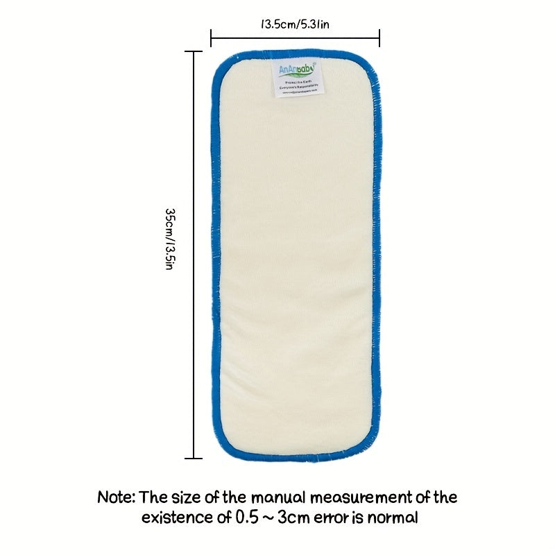 3pcs Bamboo Fiber Baby Diaper Changing Pads - Portable & Reusable