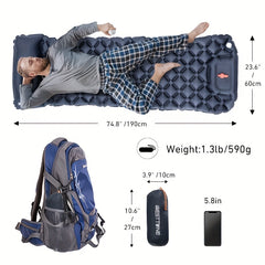 WESTTUNE Inflatable Mattress with Pillow for Hiking/Camping