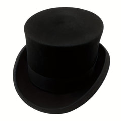 Men's 100 Wool Top Hat Satin Lined Party Dress Hats Derby Hat
