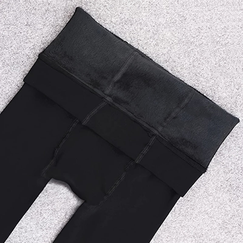 Thermal Lined Tights Women High Waisted Leggings Pants