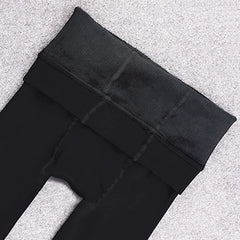 Thermal Lined Tights Women High Waisted Leggings Pants