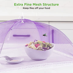 6 Pack Reusable Mesh Food Covers for Outdoor Parties BBQs Camping