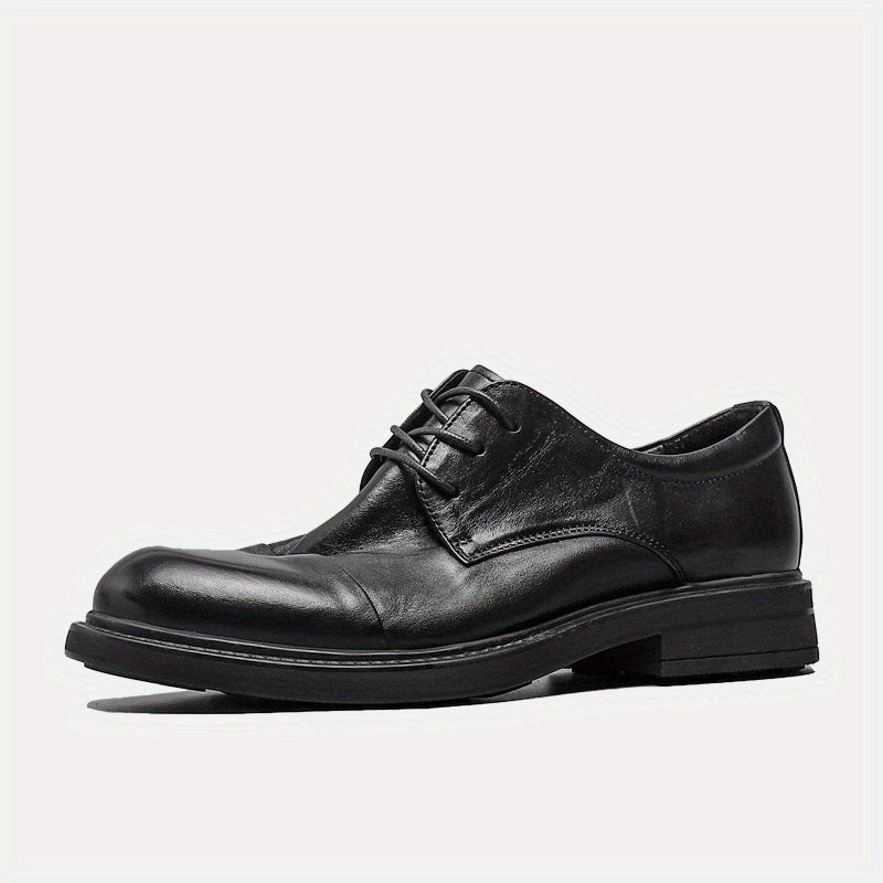 Men's Cap Toe Derby Shoes Lace up Front Dress Shoes For Men