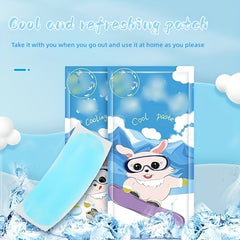 10 Packs Cartoon Ice Cooling Stickers - Fever Mobile Phone Cooling