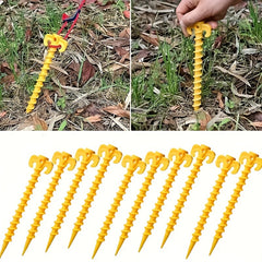 10pcs Plastic Ground Nails for Canopy Tent Outdoor Mountaineering Camping