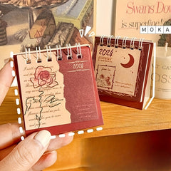 Mini Desk Calendar Decoration Card Student Small Desk Calendar