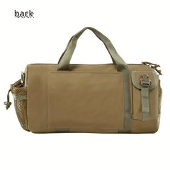Camouflage Round Barrel Duffel Bag for Camping Travel