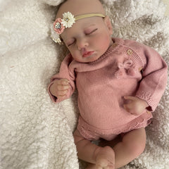 19 Inch Sleeping Baby Reborn Doll Handcrafted with Detailed Painting