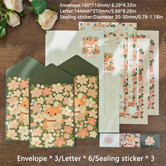 12pcs Flower Theme Envelope Set for Weddings Father's Mother's Thanksgiving