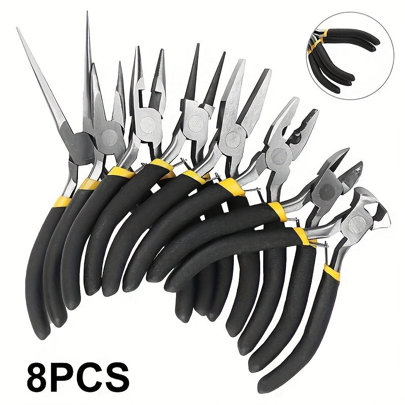 8pcs Multifunctional Pliers Set Repair Tools