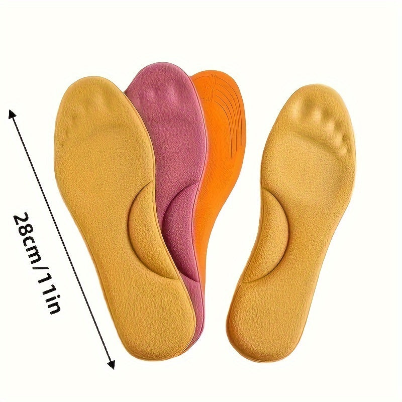 Winter Fur Insoles Foot Warmer Memory Foam Insoles Sneakers Men Women