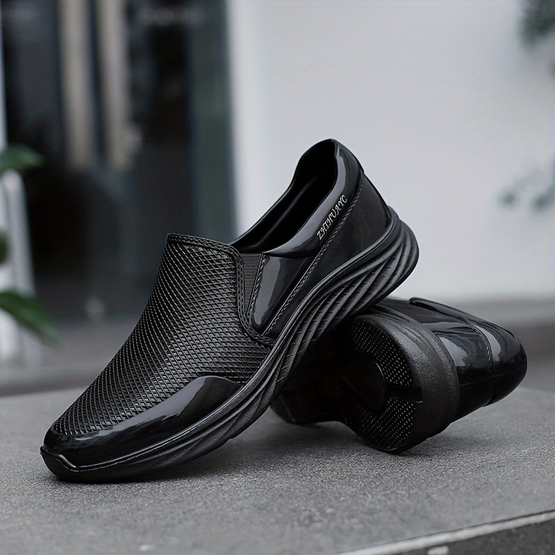 Men's Casual Leather Loafer Shoes Comfy Slip On Shoes Spring Summer