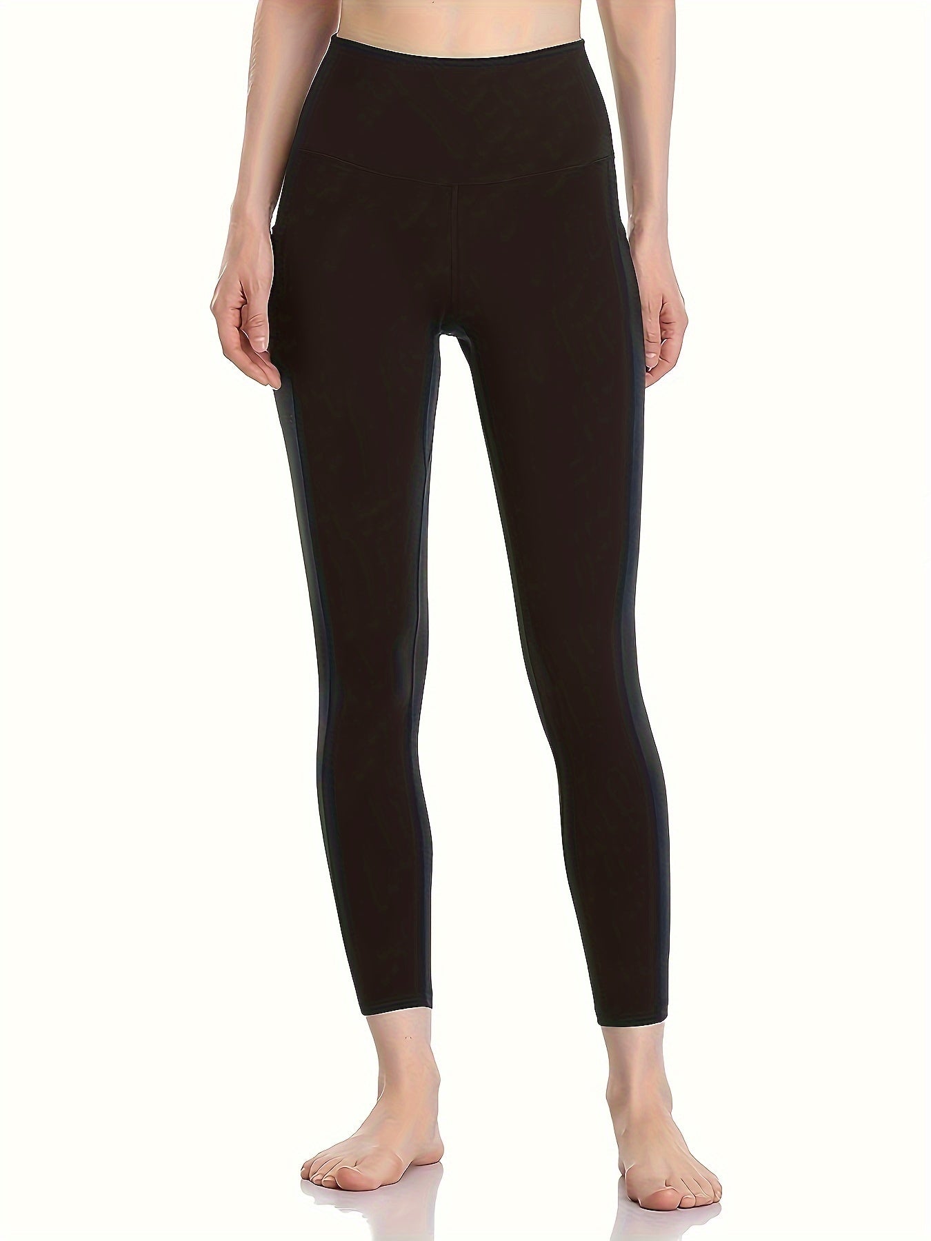 3pcs Women's Leggings with Pockets High Waisted Tummy Control