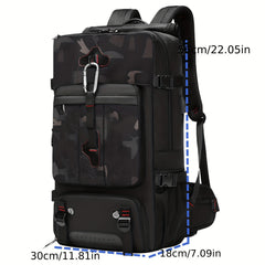 Men's Travel Bag Backpack USB Charging Port Large Capacity Waterproof Outdoor