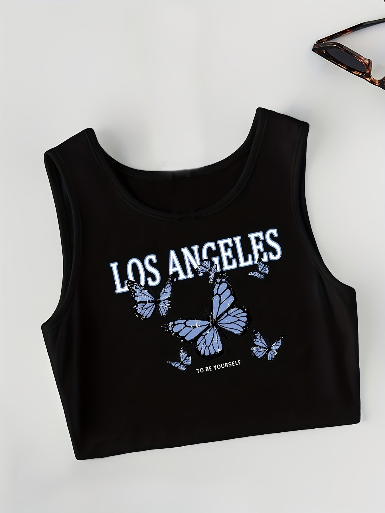 Graphic Print Tank Top 3 Pack Crew Neck Sleeveless Women's Clothing