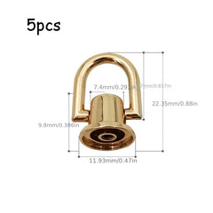5pcs Purse Bag Wallet Buckles DIY Repair Kit
