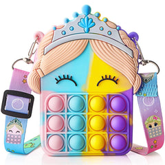 Unicorn Messenger Bag Coin Purse & Fidget Toy Set