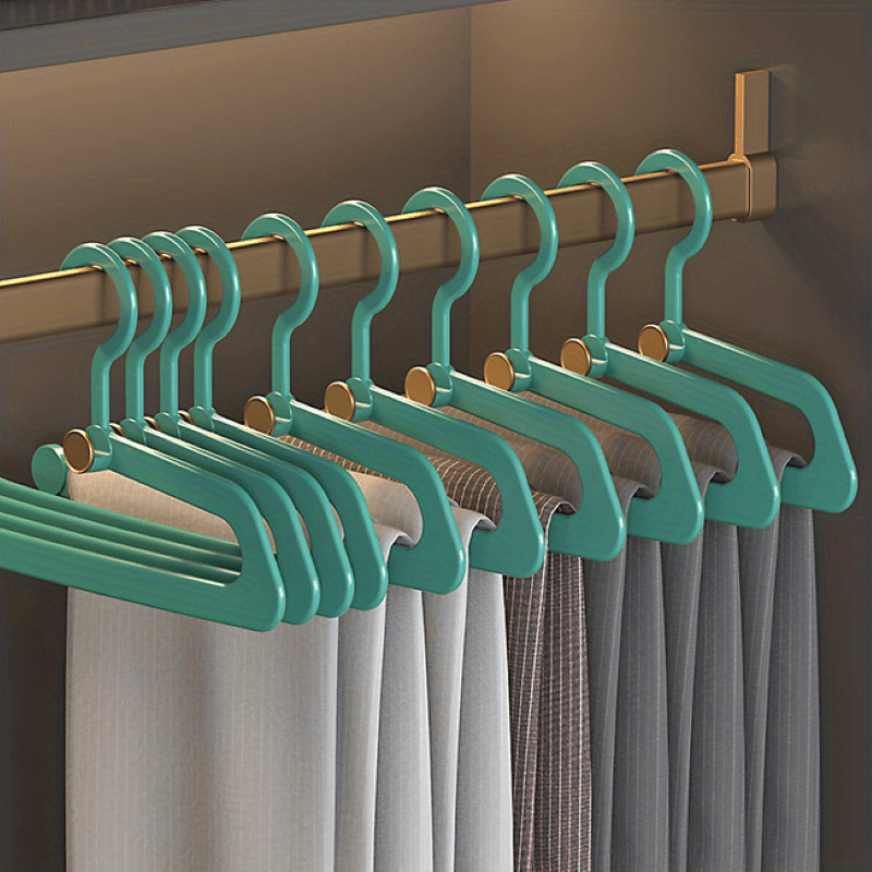 5pcs Trouser Hangers with Built-in Storage Gods Shaped Trouser Clips