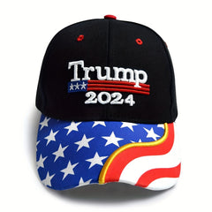 Flag Embroidery Baseball Cap Block Adjustable Dad Hat