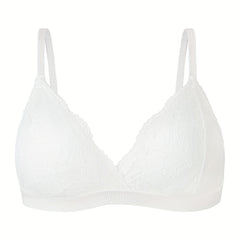Lace Wireless Bra Padded Comfy & Breathable Women's Lingerie