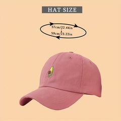 Avocado Baseball Embroidered Cap