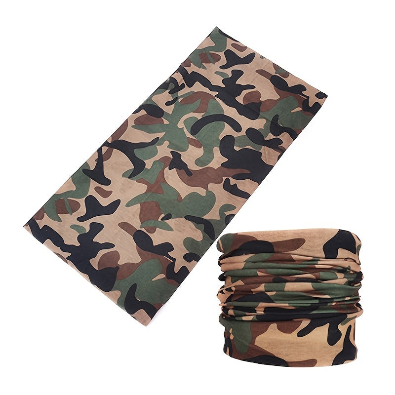 Camouflage Sunscreen Mask Neck Cover for Outdoor Activities