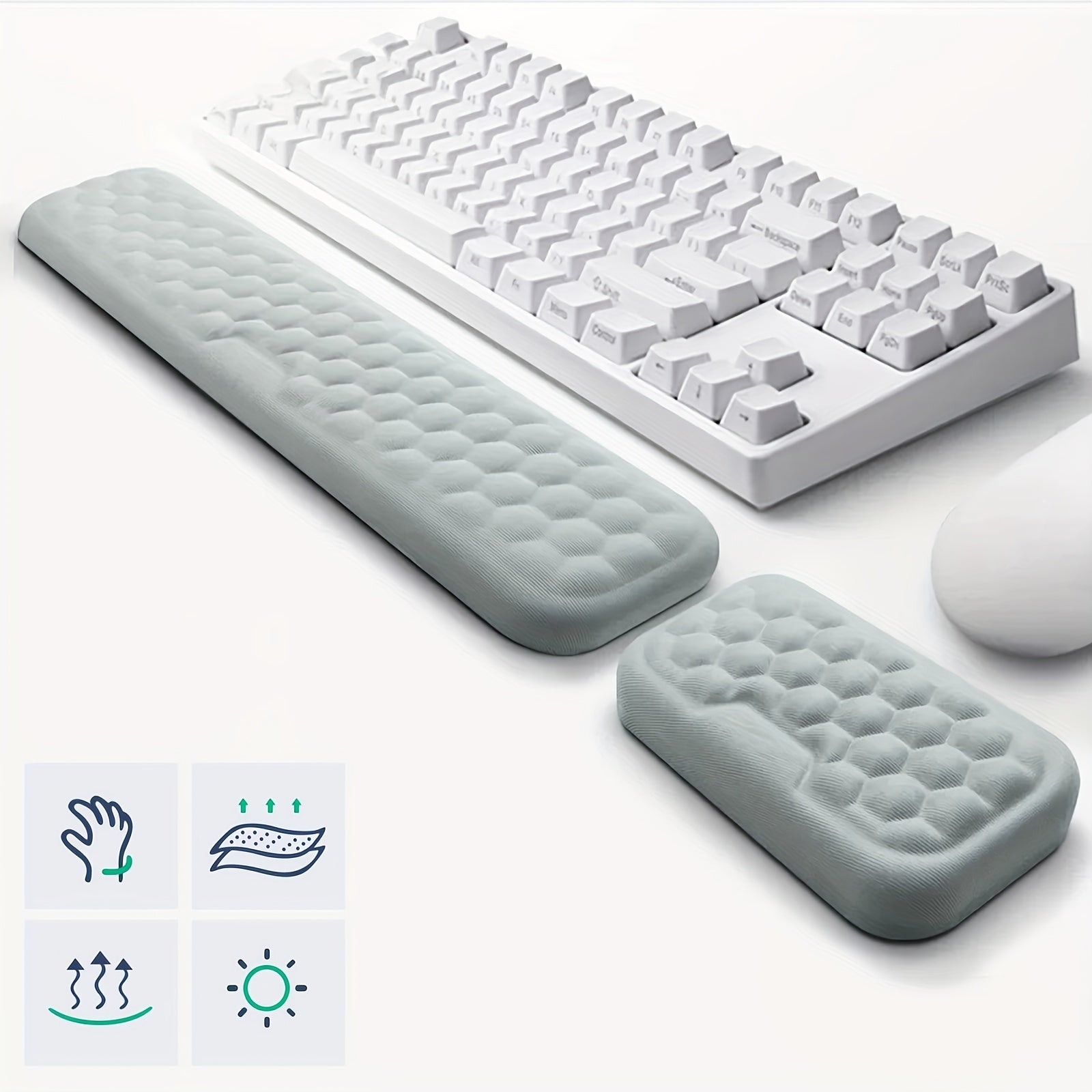 Ergonomic Mechanical Keyboard Hand Rest Set