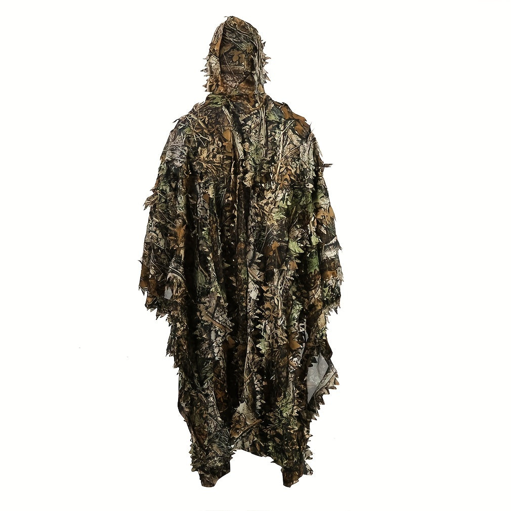 3D Camouflage Cape Cloak Jungle for Outdoor Christmas Halloween Costume
