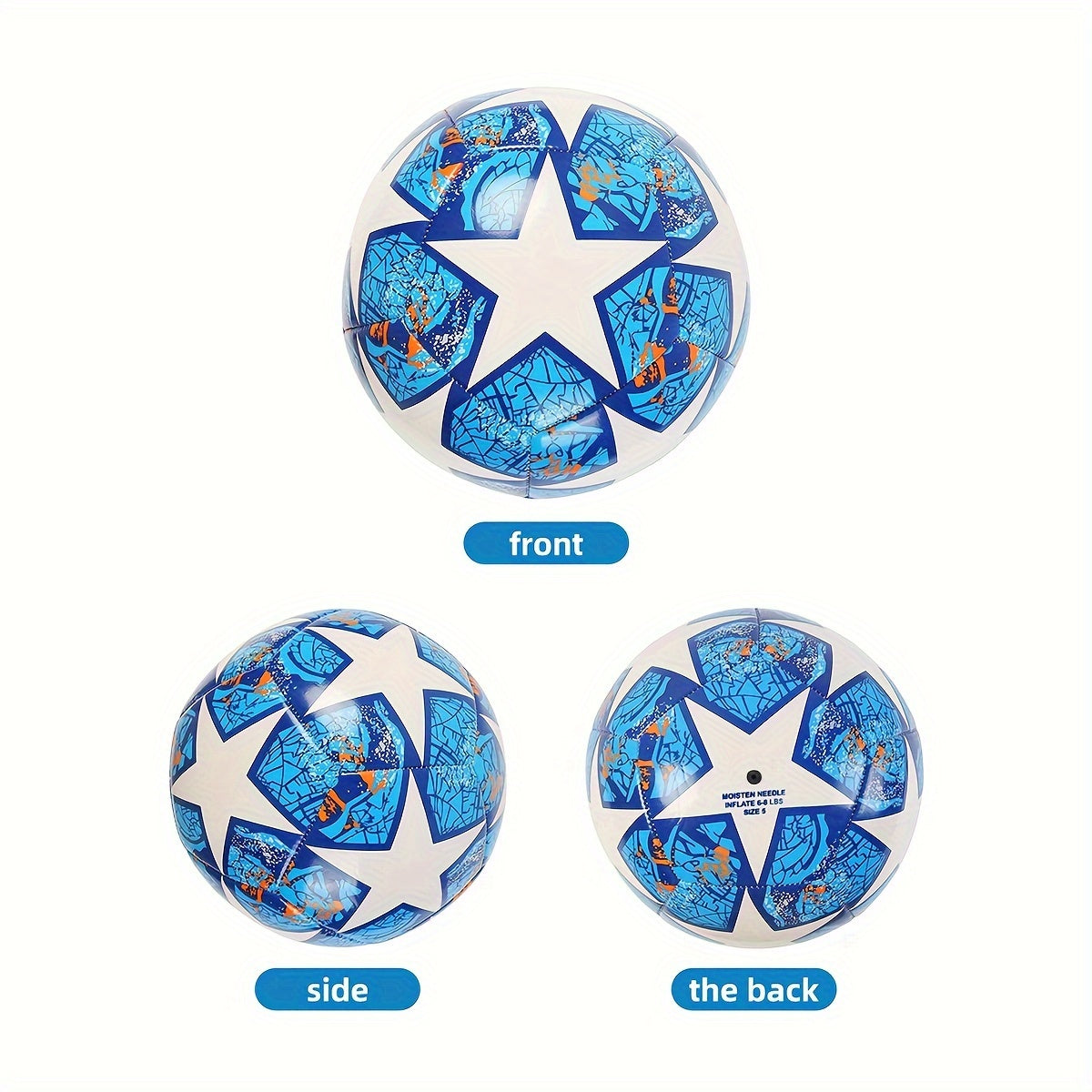 High Size 5 PVC Football Training Match Soccer Ball