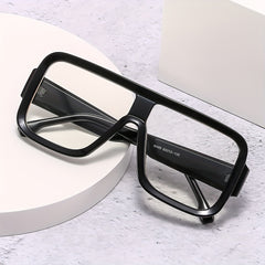 Men's Square Frame Anti Light Glasses for Party