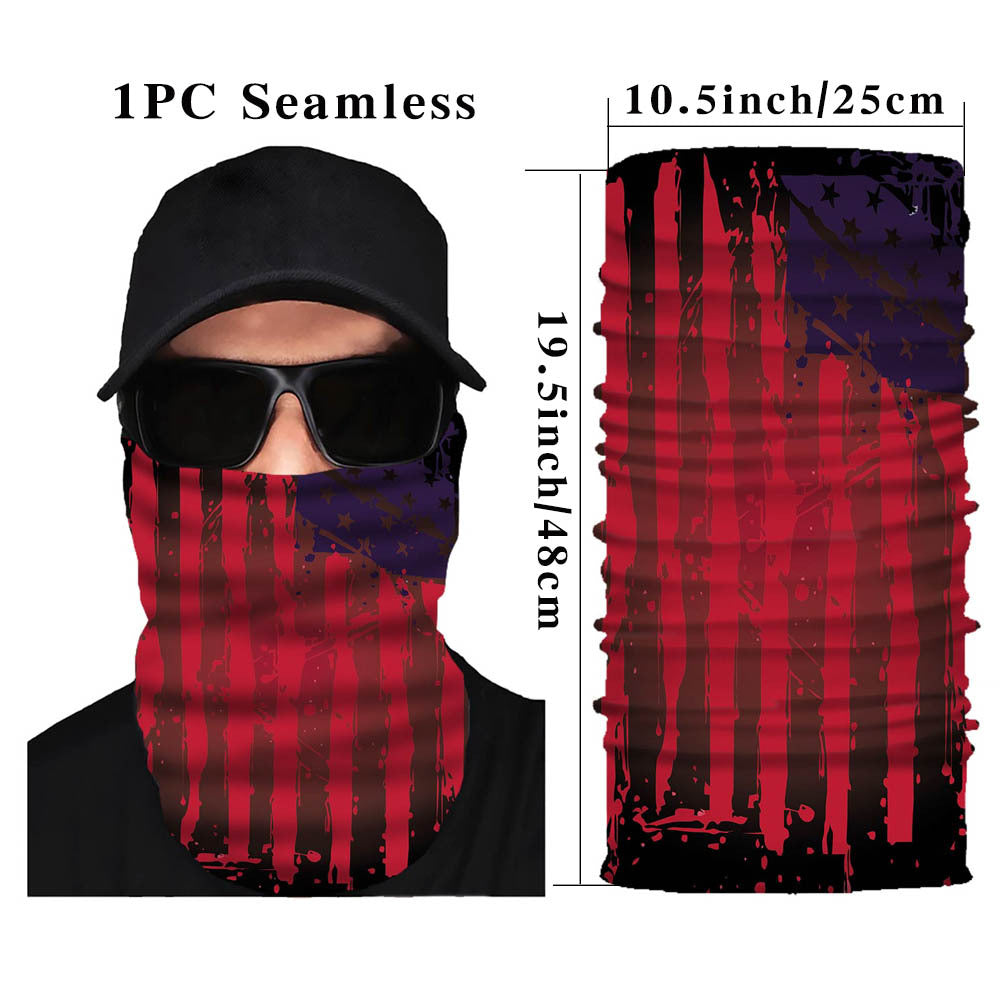 Red Flag Neck Gaiter Sun Protection Dust Mask