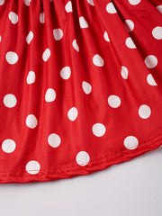 Toddler Girls Polka Dot Princess Dress For Party Beach Vacation
