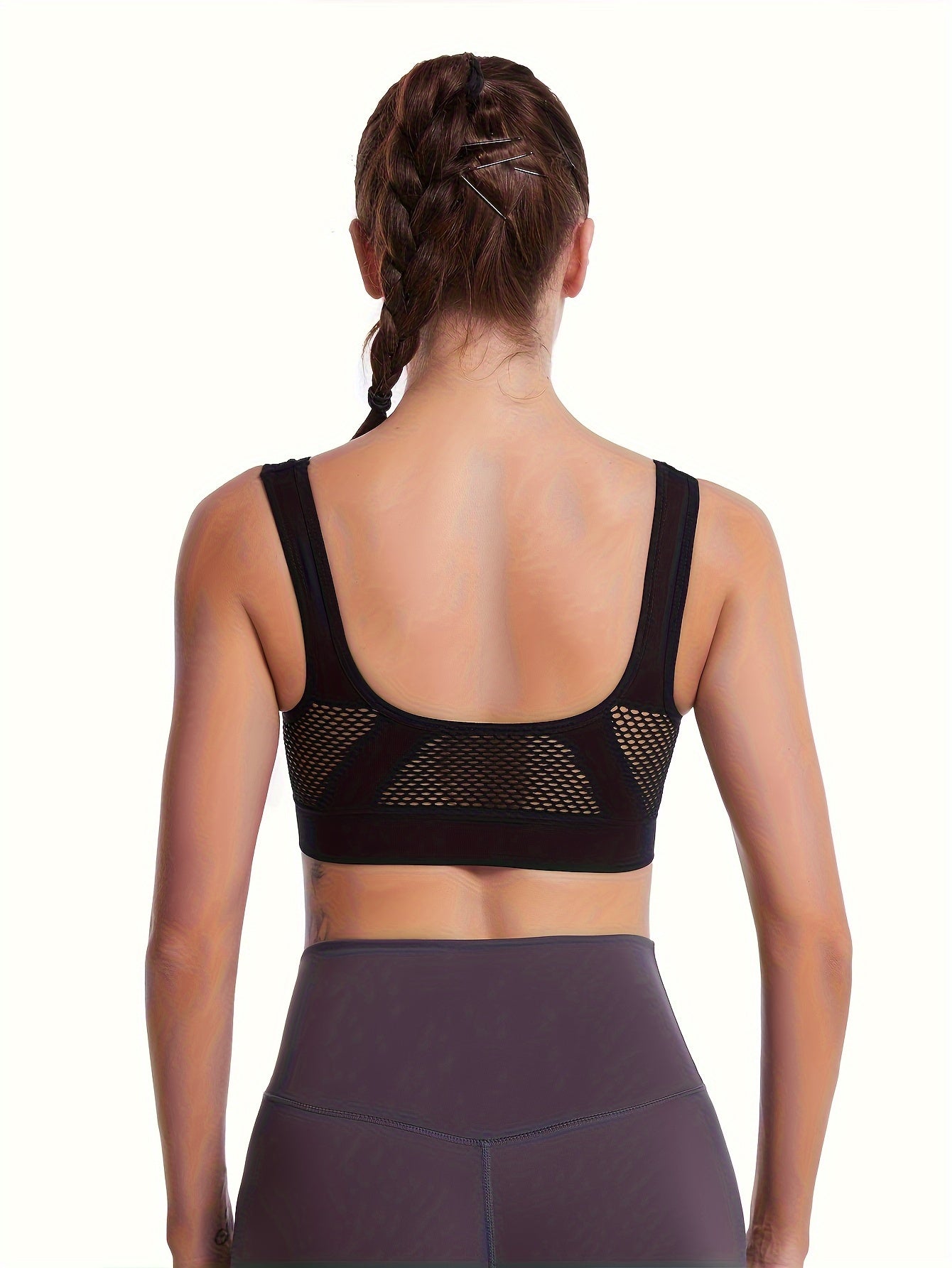 Breathable Wirefree Sports Bra Yoga Fitness Activewear