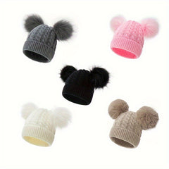 Kids Winter Sports Knitted Hat Warm Beanie