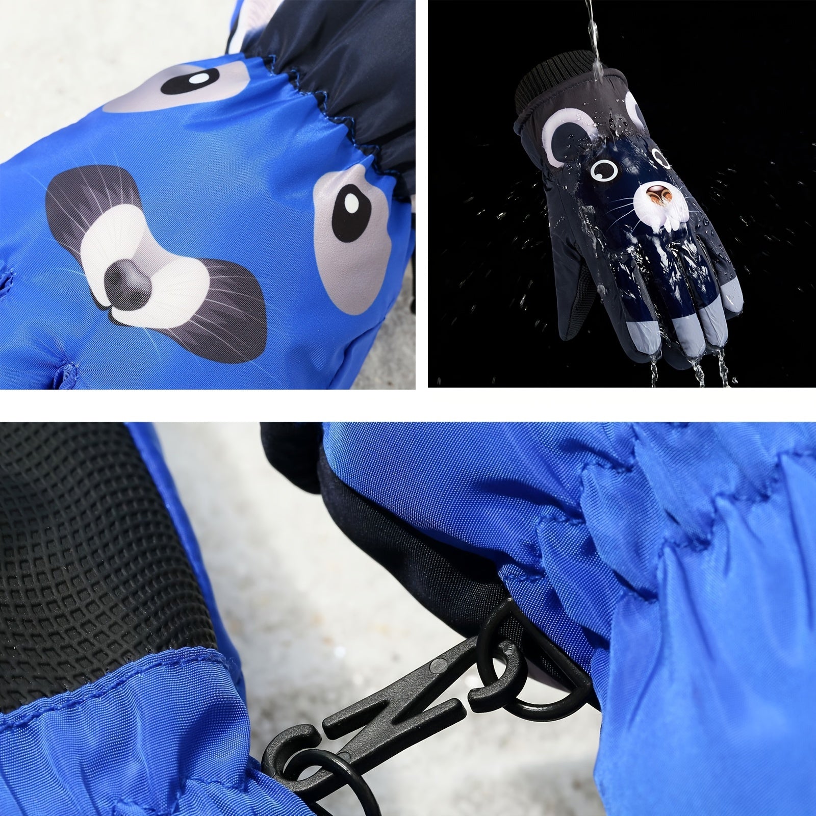 Kids Warm Gloves Windproof Outdoor Sports Winter