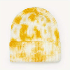 Mens Gradient Tie Dye Knitted Hat Beanie