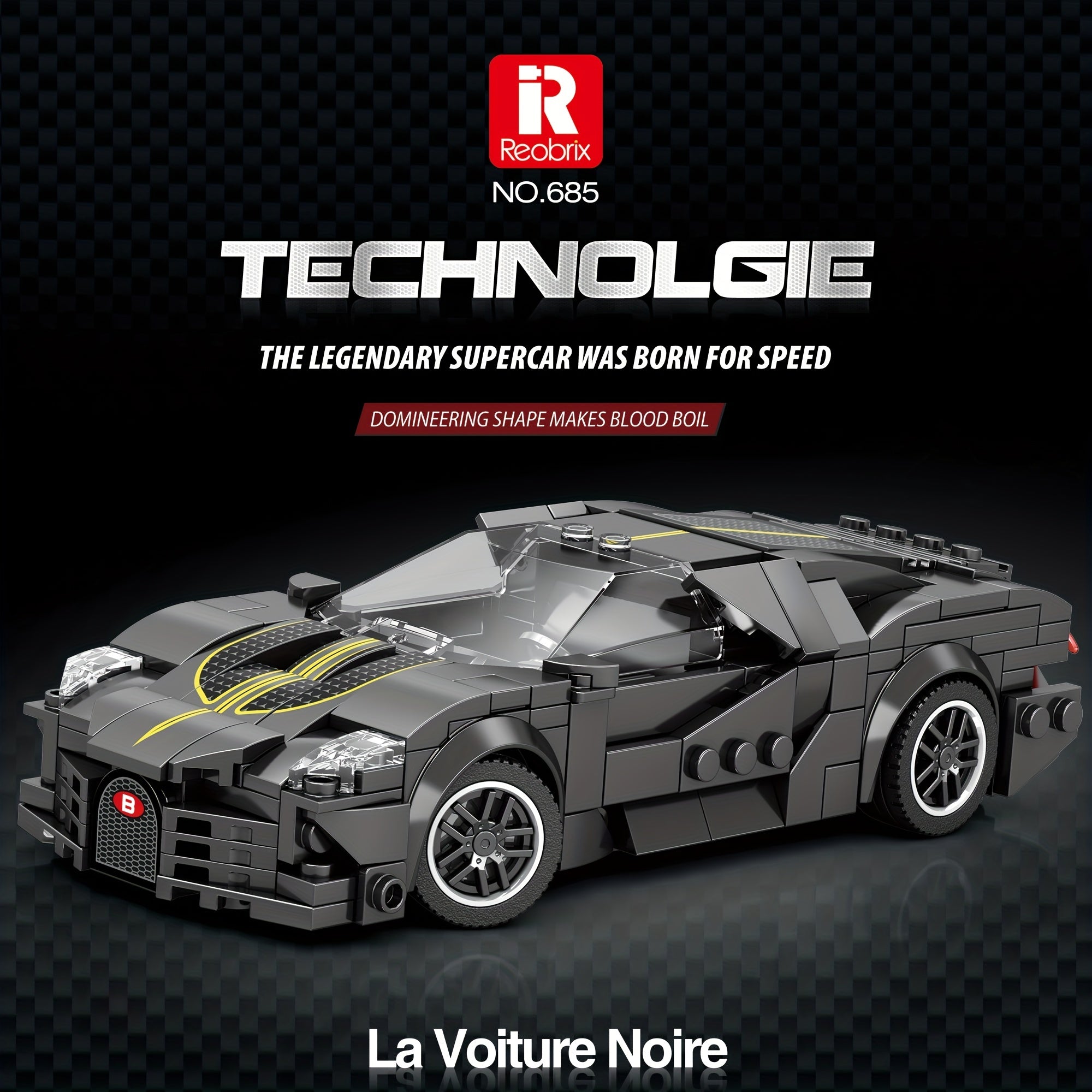 Reobrix Racing Inspired Building Block Toy for Kids