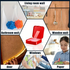 4 Boxes Double Sided Tape 60pcs Strong Reusable Transparent Poster Carpet Tape