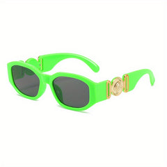 Vintage Polygonal Sunglasses Woman UV Protection Disco Glasses