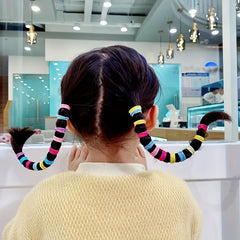 200pcs Colorful Elastic Hair Bands for Kids Halloween Christmas Birthday Gift
